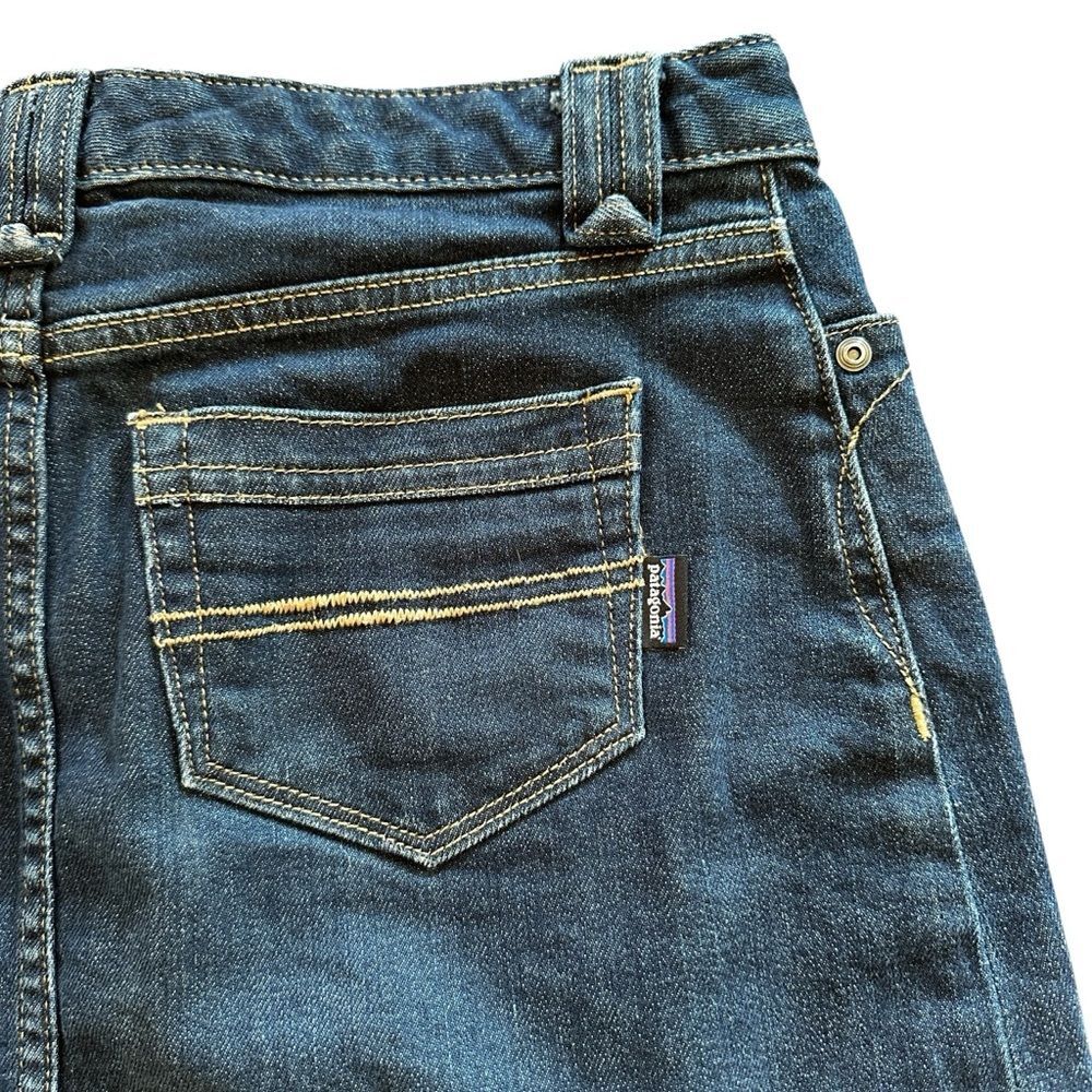 Womens Patagonia Denim Mini Skirt Dark Blue Denim Size 2 - Picture 5 of 6